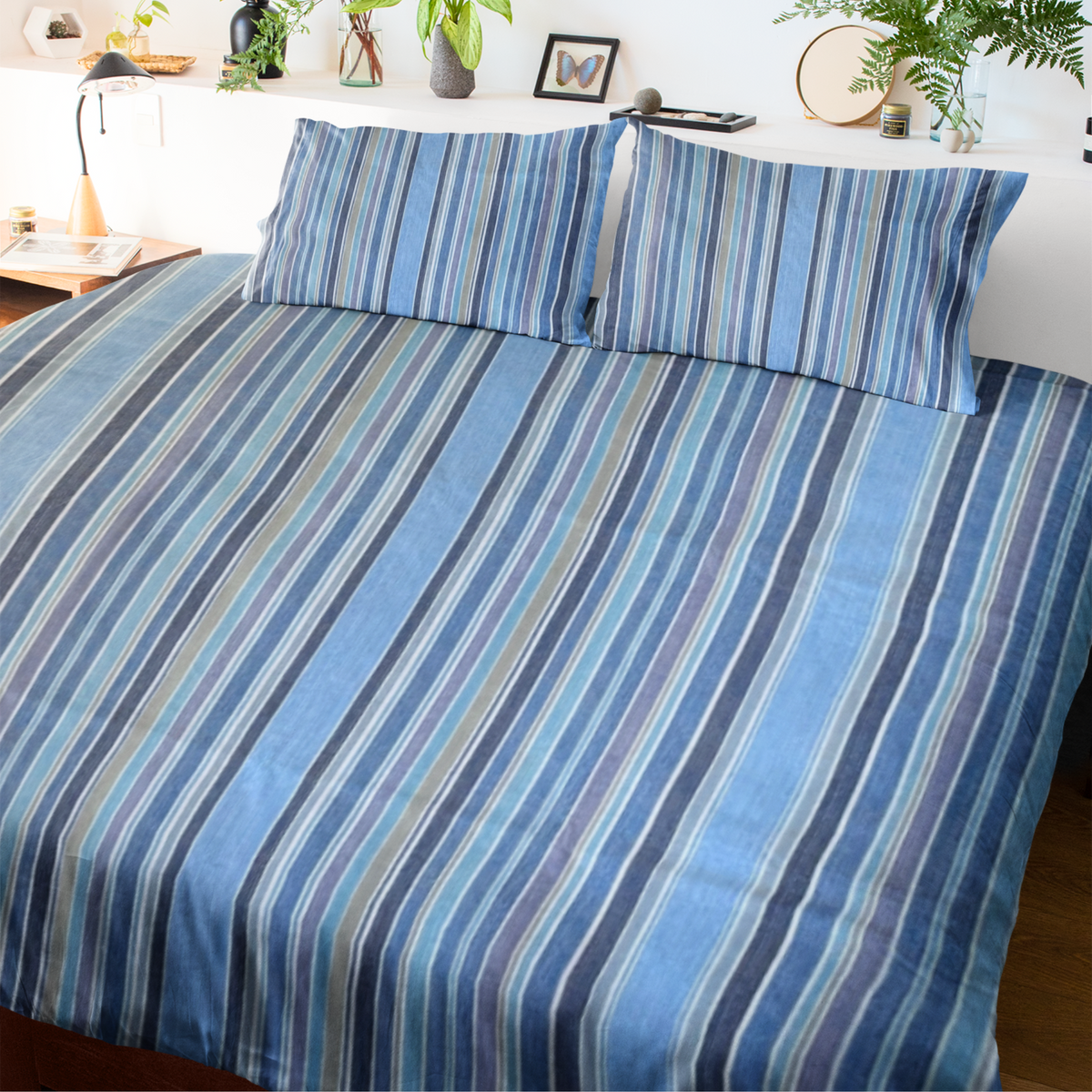 Blue Stripes Kids Bedsheet