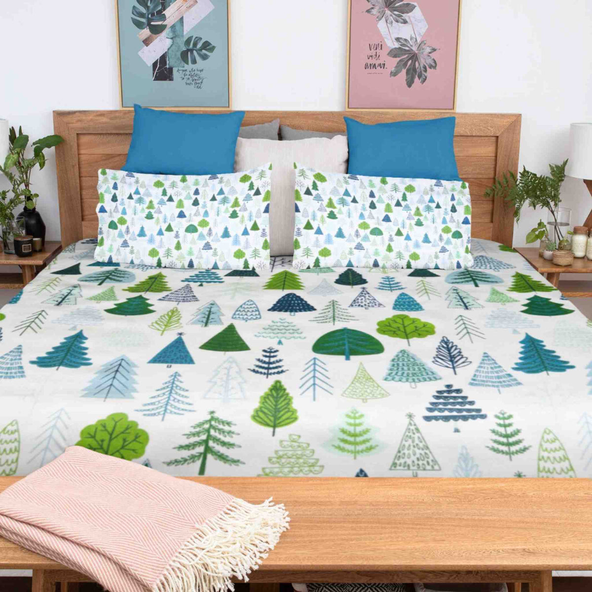 Pine Tree Forest Kids Bedsheet