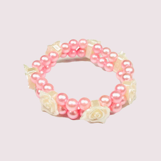 Pink Flower Bracelet