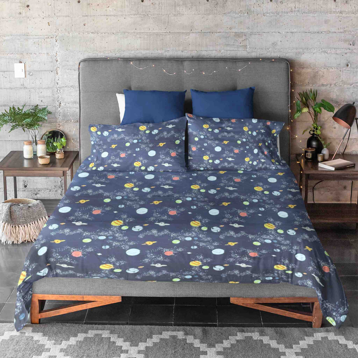 Space Galaxy Kids Bedsheet