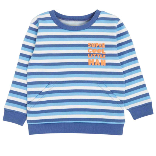 Blue Striped Sweater Sweatshirt