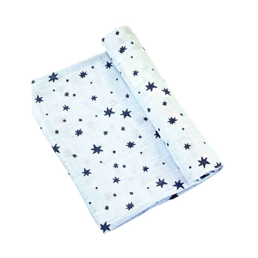 Blue Stars Baby Wrap Sheet