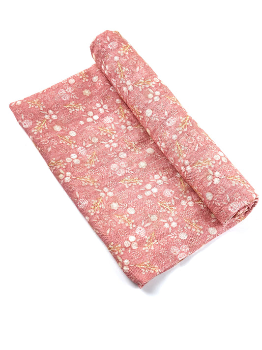 Floral Pink Baby Wrap Sheet